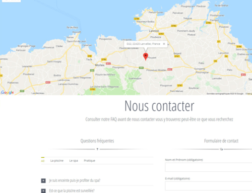 Nouvelle page contact et foire aux questions